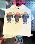 Western Weenie Dogs TEE or CREWNECK
