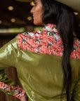 FIRST DATE & OLIVE SPARKLE PERFORMANCE RODEO SHIRT