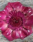 Hand Painted Leather Flowers - Carnations