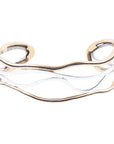 Fresh Two Toned Sterling Silver and Bronze Cuff Bracelet