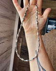 17 inch Torpedo Sterling Silver Pearls