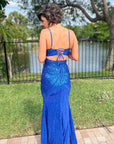 Royal Blue gala gown -clearance