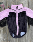 Shea Baby Pink Vintage Pearl Snap Onesie