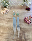 Turquoise earrings chic dangle - real turquoise
