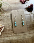 Mini Turquoise magnesite dangle earrings