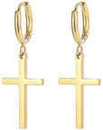 Dangle cross earrings