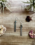 Mini chic Turquoise earnings dangle with real turquoise