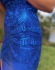 Royal Blue gala gown -clearance