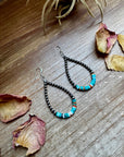 Sterling Silver Pearl & Colorful Heishi Drop Earrings