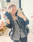 Black 3D Hooded Vest