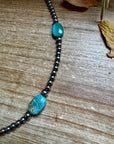 15-Inch Turquoise Necklace with 4mm & 5mm Beads