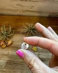 Palomino Turquoise Stud Earrings by Navajo Artist Theresa Smith – Sterling Silver, One of a Kind