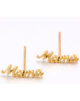 Mama 18k gold earrings