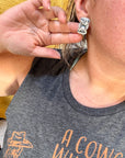 Sterling silver stud earrings