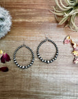 Only Sterling Silver Pearls Hoops