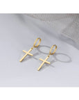 Dangle cross earrings