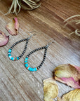 Sterling Silver Pearl & Colorful Heishi Drop Earrings