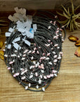 15 Inch Pink Conch Saucer Necklace and Sterling Silver Beads