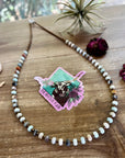 24 inch faceted amazonite beaded necklace fall collection
