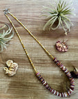 26 Inch purple spiny with turquoise & shell