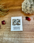 Sterling silver stud earrings