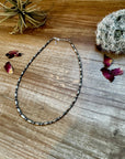 Mini Torpedo choker Sterling Silver Pearls
