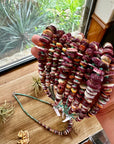 22 inch purple spiny graduated and turquoise