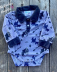 Shea Baby Timey Longsleeve Polo Onesie