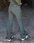 Olive Cowgirl Tuff Work Hard Play Hard Pants