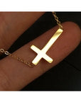 Cross Horizontal Chain Necklace