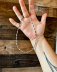Mini Torpedo choker Sterling Silver Pearls
