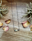 16-Inch Lemon Turquoise Magnesite Necklace with Sterling Saucer Pearls