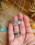 20-InchSterling Silver & Kingman Bar Turquoise Necklace –