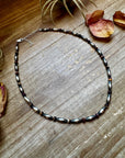 Sterling Silver Torpedo & Purple Spiny Oyster Choker – 14-Inch