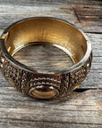Gold Geometrical Fashion Cuff XI144