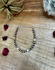 5 mm Sterling Silver Pearls bracelet with fresh water pearls