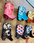 Cowboy boots hair clip