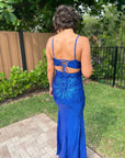 Royal Blue gala gown -clearance