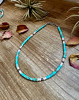 Turquoise Variscite & Pink Conch Choker – Exclusive Bijoux FAB Design