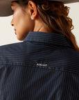 Ariat Women's Navy/Silver Stripe Kirby Shirt