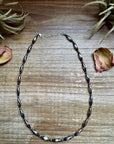 17 inch Torpedo Sterling Silver Pearls