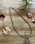 18 inch Graduated Sterling Silver Pearls necklace