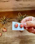Spiny Oyster Stud Earrings – Sterling Silver - pick your