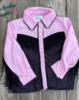 Shea Baby Pink Vintage Pearl Snap Shirt