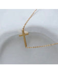 Cross Horizontal Chain Necklace