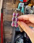 6-Stone Purple Spiny Oyster Ring – Size 8, Big Band, USA Made