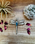 Dragon Fly pendant with turquoise