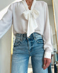 The Claire Classic Top in White