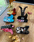 Cowboy boots hair clip