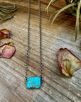 16 inch long necklace and turquoise Variscite